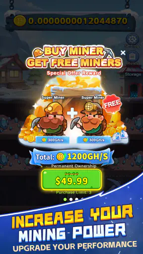 Bitcoin Miner -Frozen Treasure screenshot 8