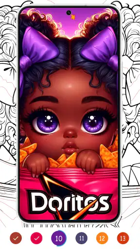 Black Color - Color by Number screenshot 5