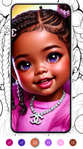 Black Color - Color by Number screenshot 7