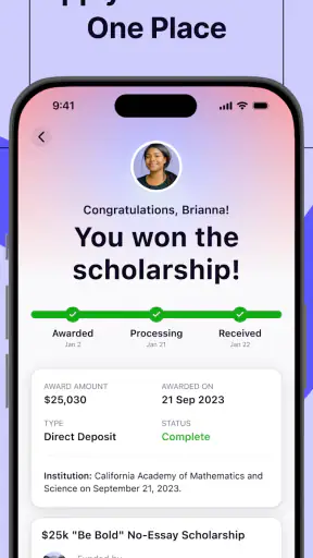 Bold.org: Scholarships screenshot 3