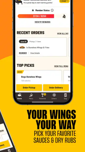 Buffalo Wild Wings Ordering screenshot 2
