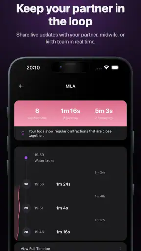 Bump Pulse: Contraction Timer screenshot 3