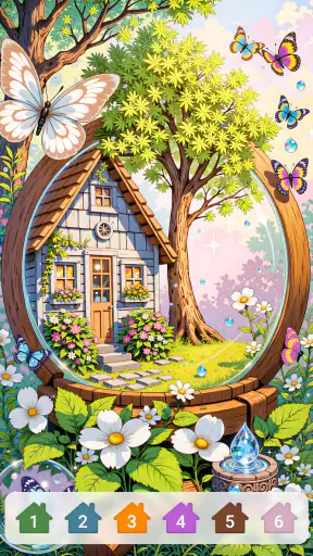 Cabin & House Paint by Numbers screenshot 12