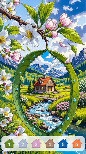 Cabin & House Paint by Numbers screenshot 5