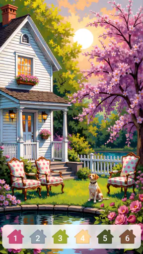 Cabin & House Paint by Numbers screenshot 6
