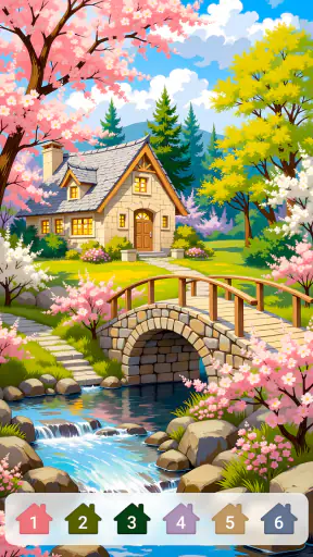 Cabin & House Paint by Numbers screenshot 7