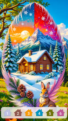 Cabin & House Paint by Numbers screenshot 9