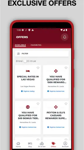 Caesars Rewards Resort Offers screenshot 2