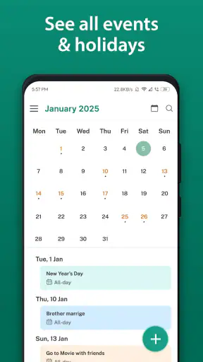 Calendar 2026 screenshot 2