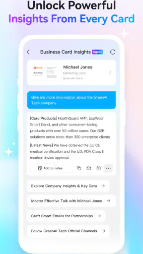 CamCard AI Scanner, Transcribe screenshot 2