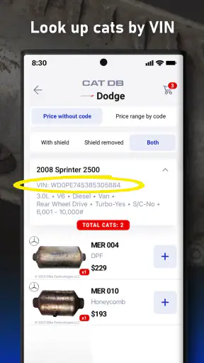 Cat DB - Catalytic Converters screenshot 3