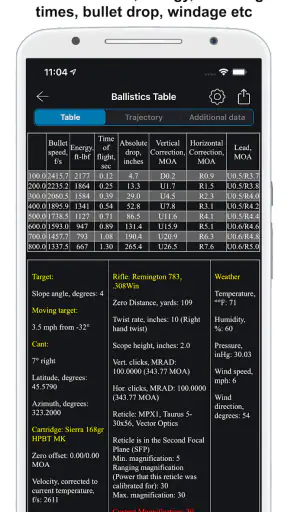 Chairgun Elite Ballistic Tool screenshot 6