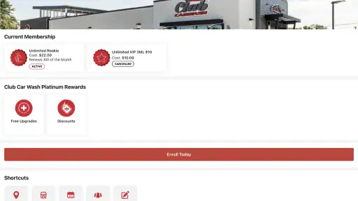 Club Car Wash Mobile App screenshot 10