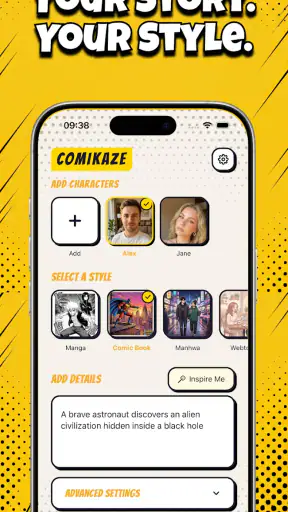 Comikaze - Create Comics Manga screenshot 2