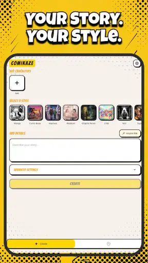 Comikaze - Create Comics Manga screenshot 6