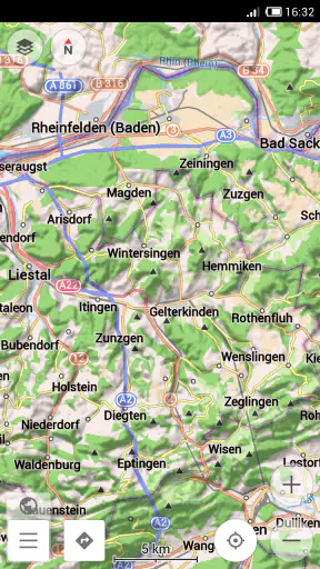 Contour lines plugin — OsmAnd screenshot 3