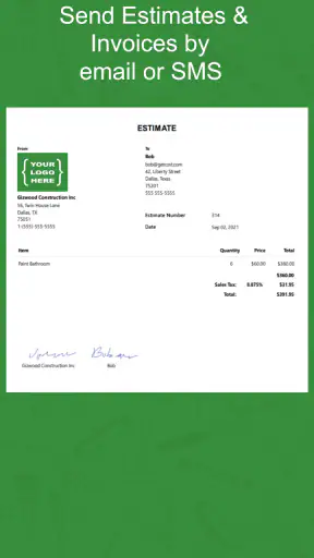 Contractor Estimate & Invoice screenshot 3