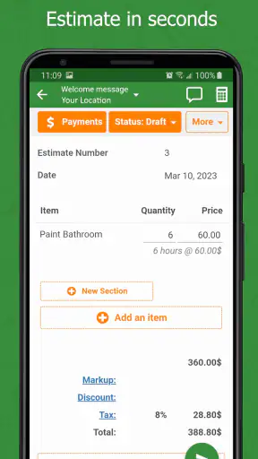 Contractor Estimate & Invoice screenshot 4