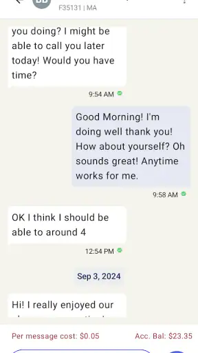 CorrLinks Text Chat screenshot 2