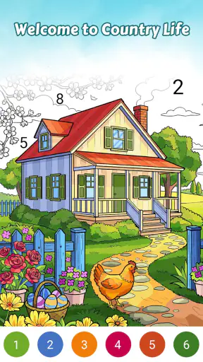 Country Living Color by Number screenshot 3