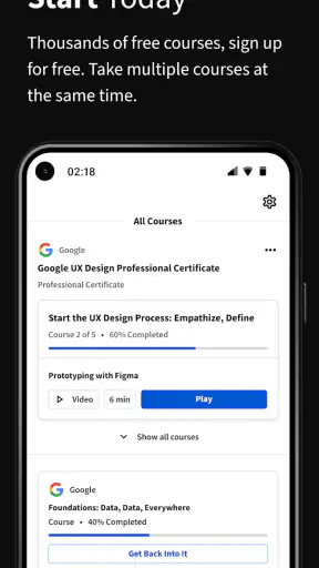 Coursera: Grow your career screenshot