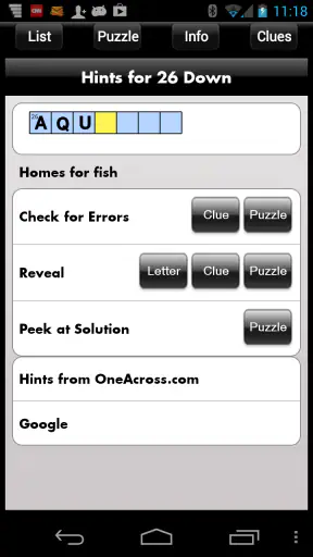 Crosswords screenshot 4