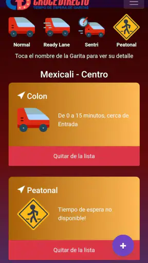Cruce Directo Garitas screenshot 2