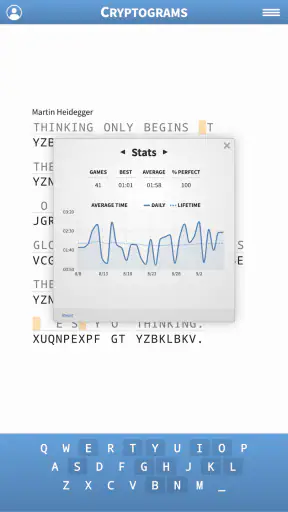 Cryptogram · Cryptoquote Game screenshot 11