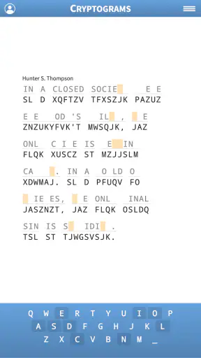 Cryptogram · Cryptoquote Game screenshot 7
