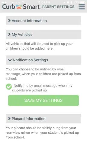 CurbSmart Parent screenshot 2