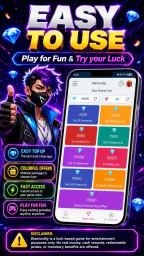 Diamondly: Play Win FFDiamonds screenshot 11
