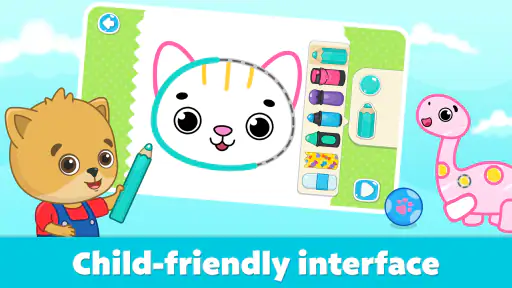 Coloring for Kids: Drawing 2-6 screenshot 2