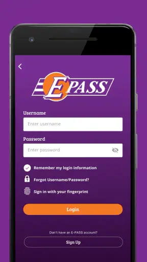 E-PASS Toll App screenshot 2
