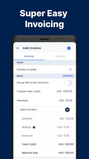 Easy Invoice & Estimates Maker screenshot 2