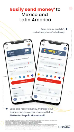 Elektra Go: Money Transfer screenshot 3