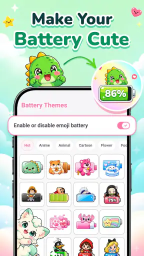 Emoji Battery: Status Bar Icon screenshot 1
