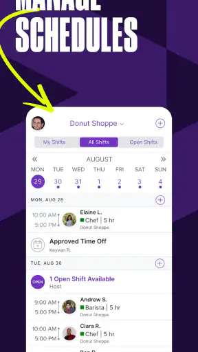 Homebase: Scheduling & Payroll screenshot 1
