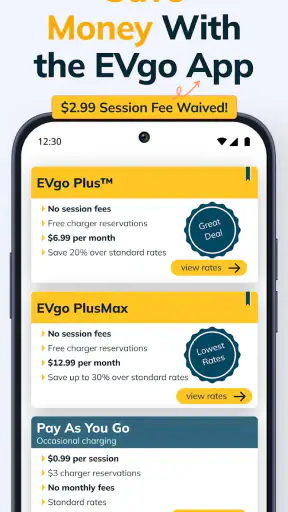 EVgo Fast EV Charging Stations screenshot