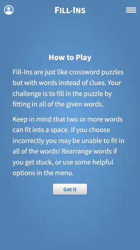 Fill-Ins · Word Fit Puzzles screenshot 5