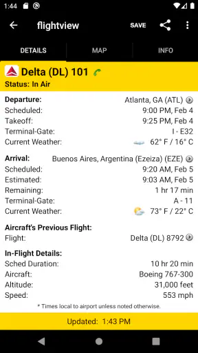 FlightView: Flight Tracker screenshot 5