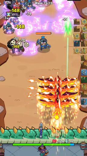 Fluffy Backpack: Merge Defense screenshot 3