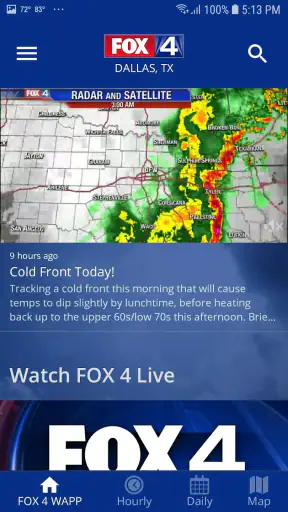 FOX 4: DFW WAPP - Weather screenshot 1