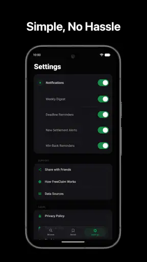 FreeClaim: Class Action Money screenshot 5