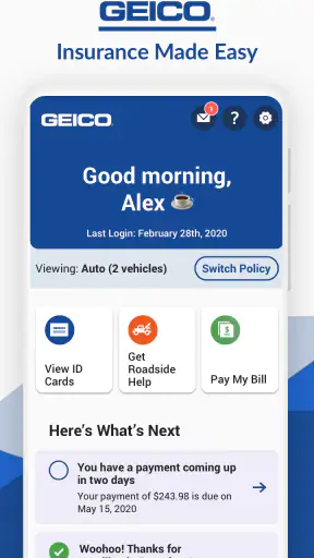 GEICO Mobile - Car Insurance screenshot 1