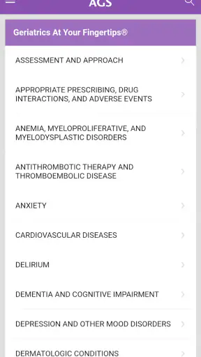 Geriatrics At Your Fingertips screenshot 7