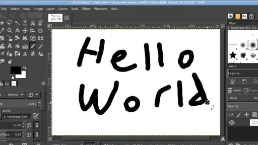 GIMP screenshot 3