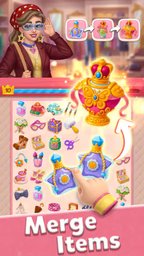 Glow Tales: Merge & Makeover screenshot 11