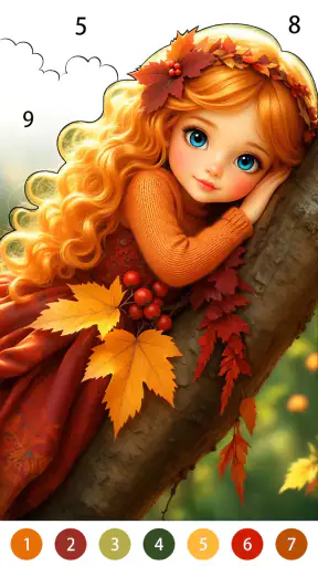Golden Autumn: Color by Number screenshot 9