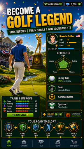 Golf Rising Star : Career Sim screenshot 9