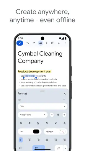 Google Docs screenshot